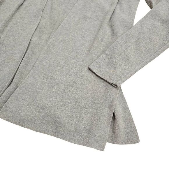 Eileen Fisher Cardigan Sweater Women's Grey Size Small Open Drape Long Sleeve - Picture 2 of 7